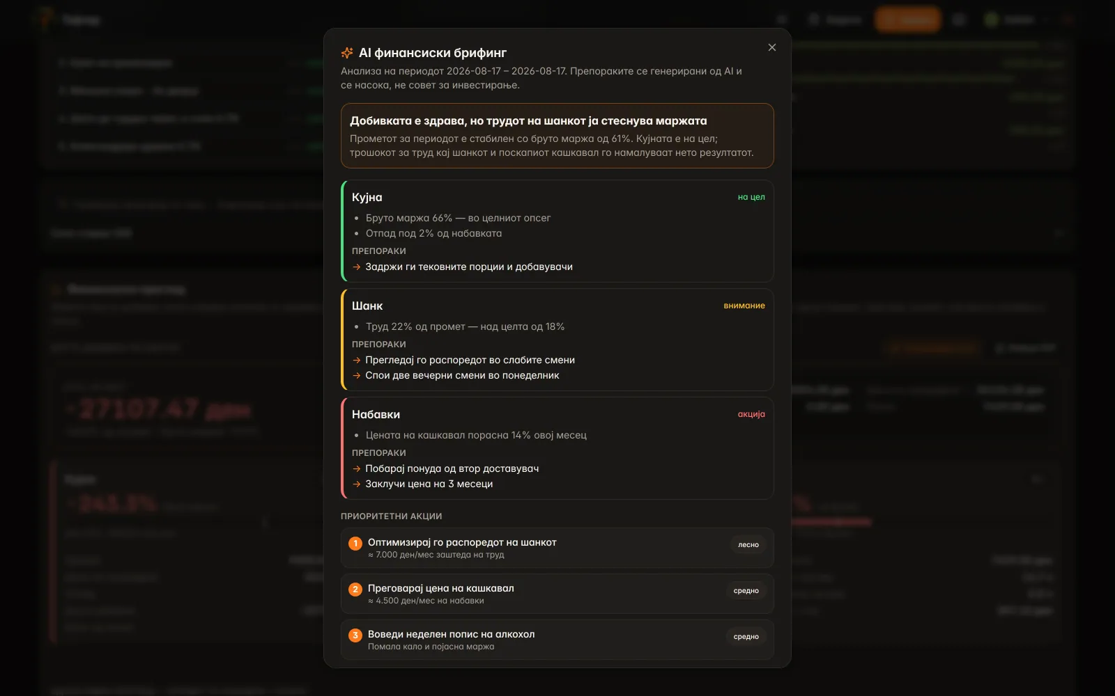 Анализирај со AI
