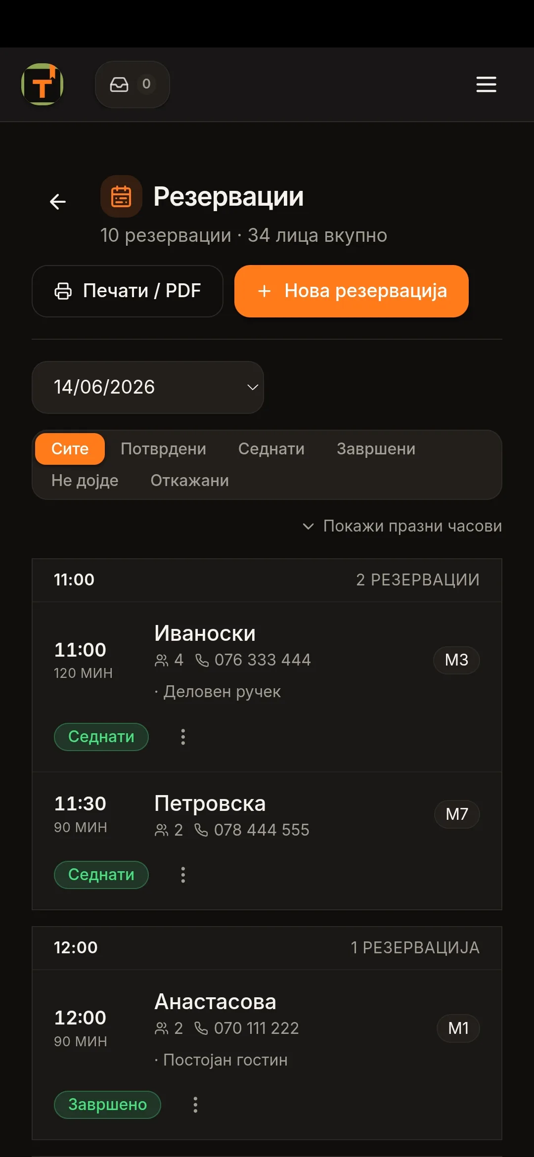 Резервации